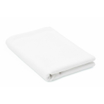 Toalla de playa hecha a medida de poliéster y RPET 350 g/m2 color blanco