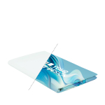 Toalla deportiva hecha a medida microfibra de secado rápido 200 g/m2 color blanco vista de impresión