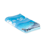 Toalla para la playa hecha a medida hecha de microfibra 240 g/m2 color blanco
