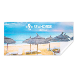 Toalla para la playa hecha a medida hecha de microfibra 240 g/m2 color blanco septima vista