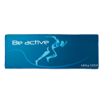 Toalla para deporte hecha a medida de 100% RPET 140 g/m2 color blanco