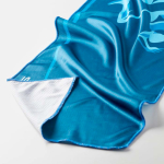 Toalla para deporte hecha a medida de 100% RPET 140 g/m2 color blanco quinta vista