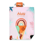Manta de picnic plegable hecha a medida de poliéster polar 220 g/m2 color blanco quinta vista