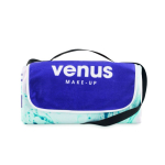 Manta de picnic plegable hecha a medida de poliéster polar 220 g/m2 color blanco