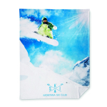 Manta extra fina hecha a medida forro polar 270 g/m2 personalizable color blanco septima vista