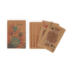 Baraja de 54 cartas de juego hecha a medida de papel kraft color blanco septima vista
