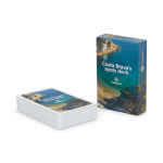 Baraja de 54 cartas de juego hecha a medida personalizable ambas caras color blanco