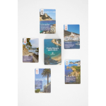 Baraja de 54 cartas de juego hecha a medida personalizable ambas caras color blanco