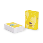 Baraja de 54 mini cartas hecha a medida para personalizar ambas caras color blanco