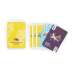 Baraja de 54 mini cartas hecha a medida para personalizar ambas caras color blanco