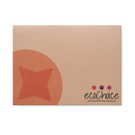 Bloc de notas adhesivas hecho a medida tapa blanda de papel reciclado color blanco septima vista