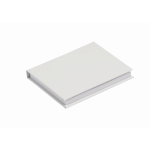 Bloc de notas adhesivas y marcadores hecho a medida cubierta flexible color blanco