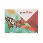 Bloc de notas adhesivas y marcadores hecho a medida cubierta flexible color blanco