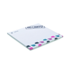 Notas adhesivas blancas cuadradas hechas a medida 100% personalizable color blanco
