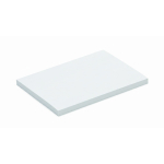 Notas adhesivas blancas rectangulares personalizables hechas a medida color blanco