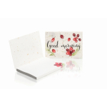 Notas adhesivas custom mede con tapa de papel de café hecho en UE color blanco