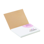 Notas adhesivas papel reciclado tapa blanda hechas a medida hecho UE color blanco quinta vista