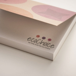 Notas adhesivas de papel reciclado hechas a medida hecho en UE color blanco quinta vista