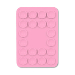 Funda adhesiva para el teléfono hecha a medida con 20 ventosas color rosa septima vista