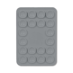 Funda adhesiva para el teléfono hecha a medida con 20 ventosas color gris topo septima vista