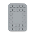 Funda adhesiva para el teléfono hecha a medida con 26 ventosas color gris septima vista