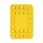 Funda adhesiva para el teléfono hecha a medida con 26 ventosas color amarillo septima vista