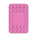 Funda adhesiva para el teléfono hecha a medida con 26 ventosas color rosa fluorescente septima vista
