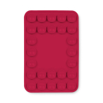 Funda adhesiva para el teléfono hecha a medida con 26 ventosas color rojo oscuro septima vista