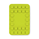 Funda adhesiva para el teléfono hecha a medida con 26 ventosas color verde lima septima vista