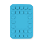 Funda adhesiva para el teléfono hecha a medida con 26 ventosas color azul cian septima vista