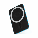 Funda adhesiva para el teléfono hecha a medida con 26 ventosas color azul cian tercera vista