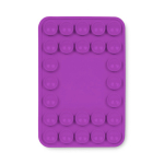 Funda adhesiva para el teléfono hecha a medida con 26 ventosas color morado septima vista