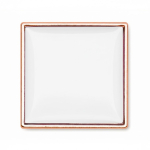 Pin de hierro en forma cuadrada hecho a medida para personalizar color oro rosa septima vista