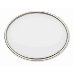 Pin metálico ovalado hecho a medida para personalizar a todo color color plateado septima vista