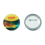 Chapas de forma redonda hechas a medida en distintos tamaños color blanco