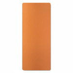 Esterilla de yoga hecha a medida hecha de PU y goma de coco color naranja septima vista