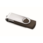 USB personalizable hecho a medida con carcasa de ABS Techmate color negro