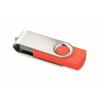 USB personalizable hecho a medida con carcasa de ABS Techmate color rojo