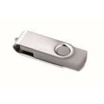USB personalizable hecho a medida con carcasa de ABS Techmate color gris