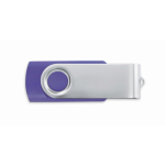 USB personalizable hecho a medida con carcasa de ABS Techmate color violeta septima vista