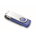 USB personalizable hecho a medida con carcasa de ABS Techmate color azul real