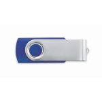 USB personalizable hecho a medida con carcasa de ABS Techmate color azul real septima vista