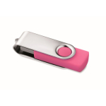 USB personalizable hecho a medida con carcasa de ABS Techmate color fucsia