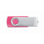 USB personalizable hecho a medida con carcasa de ABS Techmate color fucsia septima vista
