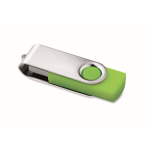 USB personalizable hecho a medida con carcasa de ABS Techmate color verde lima transparente
