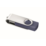 USB personalizable hecho a medida con carcasa de ABS Techmate color azul ultramarino