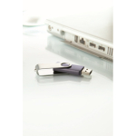 USB personalizable hecho a medida con carcasa de ABS Techmate color azul ultramarino