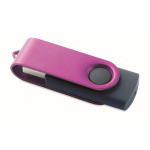 Memoria USB hecha a medida con carcasa giratoria de metal techmate color violeta