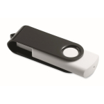 Memoria USB hecha a medida con carcasa giratoria de color techmate color negro