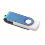 Memoria USB hecha a medida con carcasa giratoria de color techmate color azul